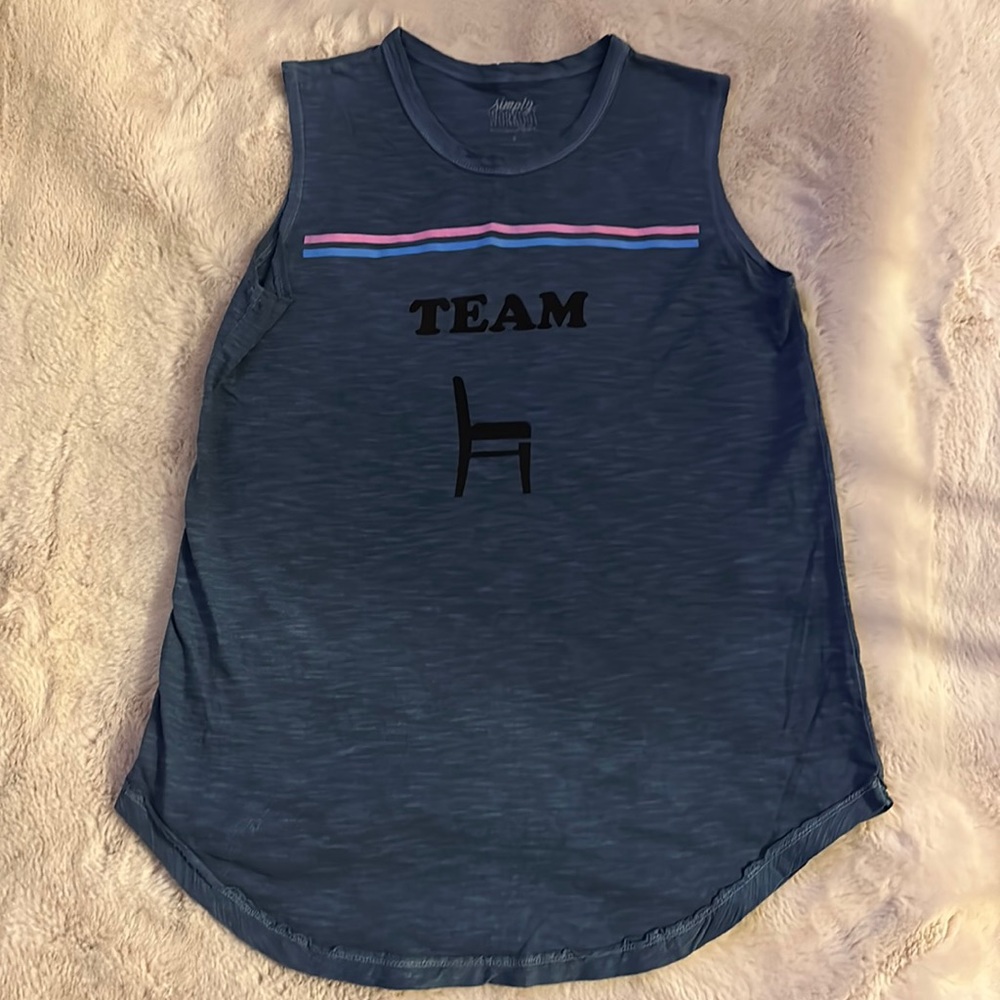 Barre Team Chair tank by Simply Workout. Size Small.